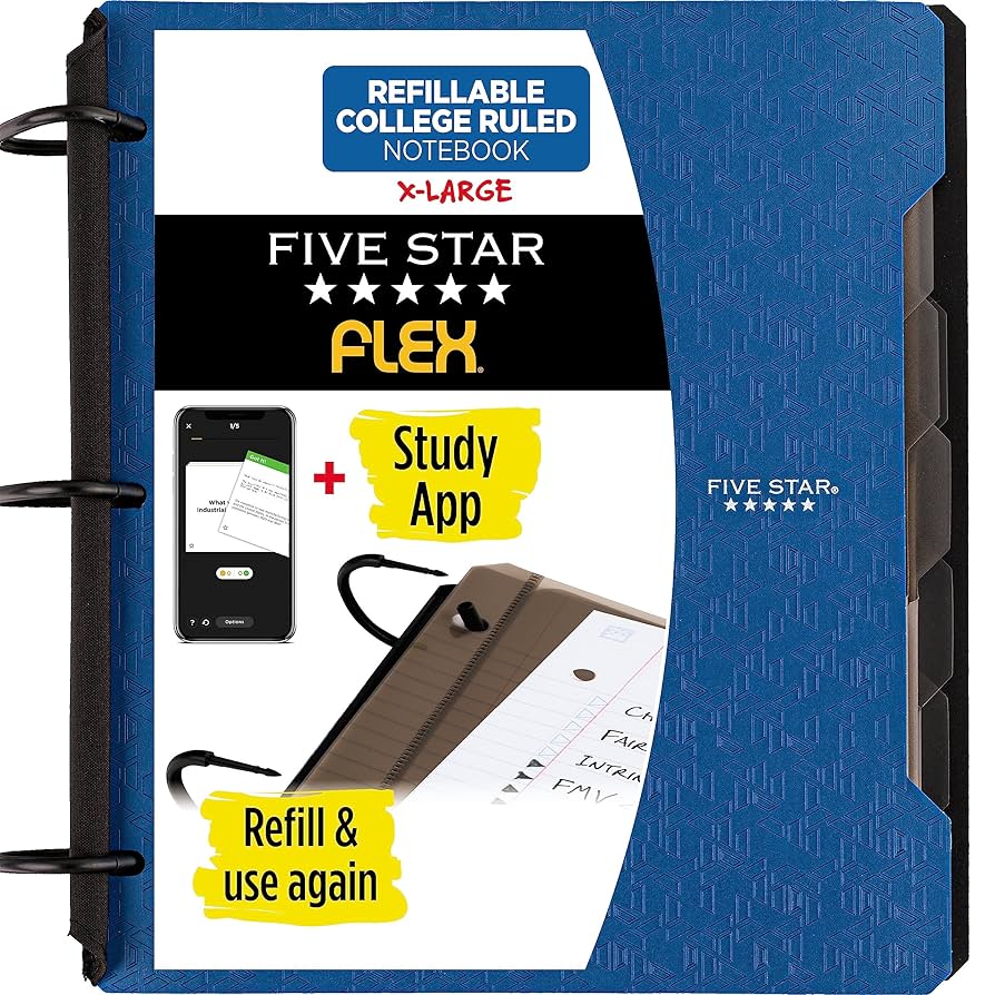 REWARDS　FLICK　Room97　セット Amazon.com : Five Star Flex Refillable Notebook + Study App